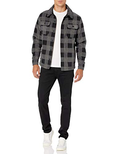 Amazon Essentials Fleece Shirt Jacket, Charcoal Amazon Essentials Fleece Shirt Jacket, Charcoal